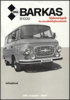IFA Barkas B1000 újdonságok és továbbfejlesztések - kétoldalas reklámlap (kis szakadással, ragasztott)