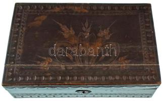 "Nagypapa kincsesládája", bruttó ~2,8kg súlyban, benne vegyes, külföldi és magyar érmék (k...