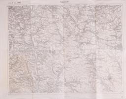 1914 Pomorzany és környékének katonai térképe, Zone 7 Kol. XXXIII., 1:75 000, 42×54 cm