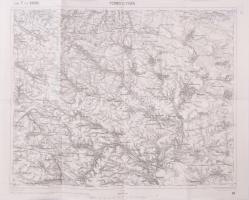 1914 Podwoloczyska és környékének katonai térképe, Zone 7 Kol. XXXIV., 1:75 000, 42×54 cm