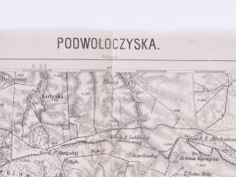 1914 Podwoloczyska és környékének katonai térképe, Zone 7 Kol. XXXIV., 1:75 000, 42×54 cm