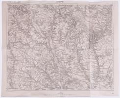 1914 Tarnopol és környékének katonai térképe, Zone 7 Kol. XXXIII., 1:75 000, kiadja: K.u.k. Militägeographisches Institut, 42×54 cm