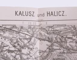 1914 Kalusz és Halicz környékének katonai térképe, Zone 9 Kol. XXXI., 1:75 000, kiadja: K.u.k. Milit...
