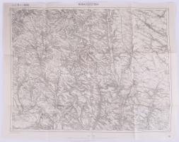 1914 Kolomea és környékének katonai térképe, Zone 9 Kol. XXXII., 1:75 000, kiadja: K.u.k. Militägeographisches Institut, 42×54 cm