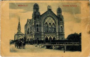 1916 Miskolc, Izraelita templom, zsinagóga. W.L. (?) 17071. (EM)