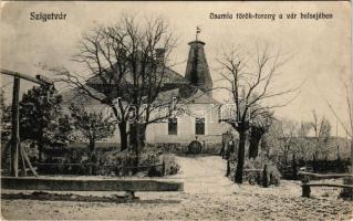 1914 Szigetvár, Dzsamia török torony a vár belsejében. Kozáry Ede kiadása