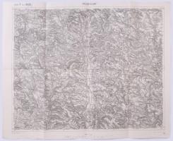 1914 Przemyslany és környékének katonai térképe, Zone 7 Kol. XXXI., 1:75 000, kiadja: K.u.k. Militägeographisches Institut, 42×54 cm