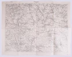 1914 Pomorzany és környékének katonai térképe, Zone 7 Kol. XXXII., 1:75 000, kiadja: K.u.k. Militägeographisches Institut, 42×54 cm