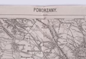 1914 Pomorzany és környékének katonai térképe, Zone 7 Kol. XXXII., 1:75 000, kiadja: K.u.k. Militäge...