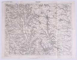 1914 Brzezany és környékének katonai térképe, Zone 8 Kol. XXXIII., 1:75 000, kiadja: K.u.k. Militägeographisches Institut, 42×54 cm