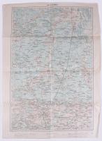 1914 Rowno és környékének katonai térképe, 1:200 000, kiadja: K.u.k. Militägeographisches Institut, 62×43 cm