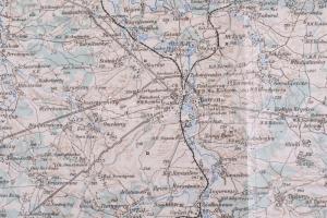 1914 Rowno és környékének katonai térképe, 1:200 000, kiadja: K.u.k. Militägeographisches Institut, ...
