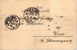 1900 Palics, Palic; részlet. Heumann Mór kiadása / detail (EK)