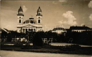 1934 Szatmárnémeti, Satu Mare; római katolikus székesegyház, templom / Roman Catholic church, cathedral. photo (fl)