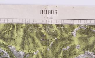 1915 Brinje, Ledenica és Ostarije katonai térképe, 1:75 000, kiadja: K.u.k. Militägeographisches Ins...