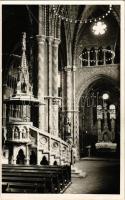Budapest I. Mátyás-templom, belső. photo + "Budavári Koronázó Főtemplom"