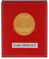 Szlovákia 1998. "Emlékérem a tűzoltóversenyen való részvételért - Erdei Mihály" "Mednarodno Gasilsko Tekmovanje Slovenija Markovci 1989. Memorialno Tekmovanje Mladincev Za Pokal Marka Slamersak 1996." dísztokba rögzített aranyozott emlékérem T:UNC Slovakia 1998. "Commemorative medal for participating in the firefighting competition - Mihály Erdei" "Mednarodno Gasilsko Tekmovanje Slovenija Markovci 1989. Memorialno Tekmovanje Mladincev Za Pokal Marka Slamersak 1996." gilt commemorative medal fixed in decorative case C:UNC