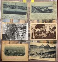 Több mint 300 nagyobb részben régi külföldi városképes lap albumban, gyűrűs borítóval