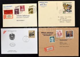 Legalább 200 NSZK, NDK, Svájc FDC, levél cipős dobozban