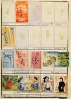 57 db nagyalakú futott cserefüzet európai és tengerentúli bélyegekkel fénymásoló papíros dobozban. V...