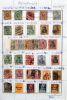 57 db nagyalakú futott cserefüzet európai és tengerentúli bélyegekkel fénymásoló papíros dobozban. V...