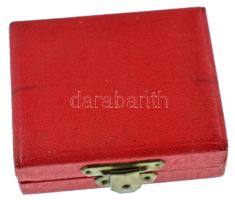 1970 k. "Magyar-Szovjet Baráti Társaság" aranyozott műgyantás kitüntető jelvény eredeti to...