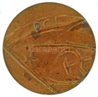 Olaszország "P.C.I. / 1921. 1981. VENIAMO DA LONTANO E ANDIAMO LONTANO" kétoldalas, vert, bronz emlékérem Szign.: Manzu (51mm) T:AU patina Italy "P.C.I. / 1921. 1981. VENIAMO DA LONTANO E ANDIAMO LONTANO" double-sided, struck, bronze commemorative medallion Sign.: Manzu (51mm) C:AU patina