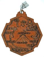 Japán DN "Fuji" részben festett bronz emlékérem (41mm) T:AU patina
Japan ND "Fuji&qu...