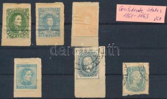 USA 6 db klasszikus bélyeg replikája