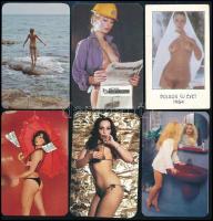 10 db hölgyeket ábrázoló és erotikus kártyanaptár
