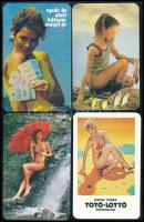 10 db hölgyeket ábrázoló és erotikus kártyanaptár