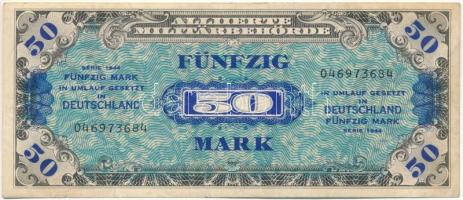 Német Harmadik Birodalom / Szövetséges megszállás 1944. 50M "046973684" T:F German Third Reich / Allied Occupation 1944. 50 Mark "046973684" C:F Krause P#196d