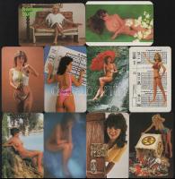 10 db hölgyeket ábrázoló és erotikus kártyanaptár
