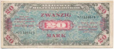 Német Harmadik Birodalom / Szövetséges megszállás 1944. 20M T:F German Third Reich / Allied Occupation 1944. 20 Mark C:F Krause P#195