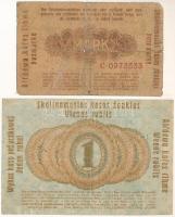 Litvánia 1916. I. világháború / német megszállás 1R + 1918. 1/2M T:F-G
Lithuania 1916. World War I ...