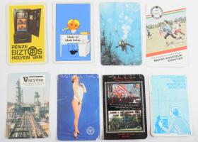 Vegyes kártyanaptár tétel, kb. 100 db