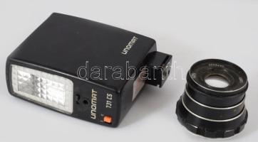 VEgyes kamerák, javítandók. Pentacon Praktica L fényképezőgép, Carl Zeiss Jena Tessar 50mm f/2.8 obj...