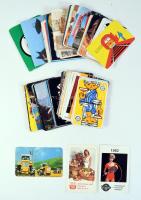 Vegyes kártyanaptár tétel, kb. 100 db