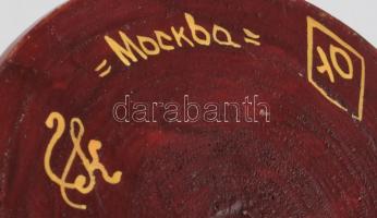 Nagy matrjoska baba készlet. Fa. 27 cm