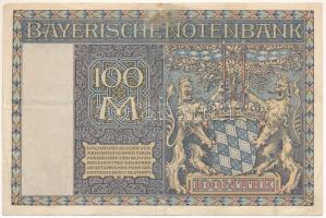 Német Birodalom / Weimari Köztársaság / Bajorország 1922. 100M "C 283680" T:F ragasztónyom...