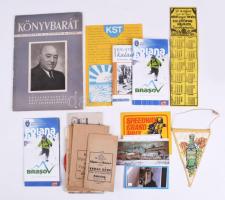 Vegyes papírrégiség tétel, régi és modern, főként reklámnyomtatványok