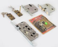 Biztonsági zárak, zárbetétek, lakat 6 db