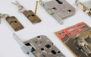 Biztonsági zárak, zárbetétek, lakat 6 db