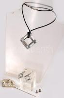 Elegáns kristály bizsu ékszer szett .