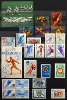 Sport motívum gyűjtemény 30 lapos, A/4-es Lindner berakó kb. 18 oldalán