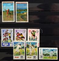 Sport motívum gyűjtemény 30 lapos, A/4-es Lindner berakó kb. 18 oldalán