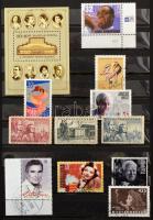 Film és mozi motívum gyűjtemény, benne összefüggések, blokkok, néhány küldemény is, 10 lapos, közepe...