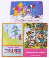 3 db mesekönyv - Micimackó karácsonya; Arany László: A kismalac és a farkasok; Tordon Ákos: Tarka mese. Kiadói kartonált kötés, jó állapotban.