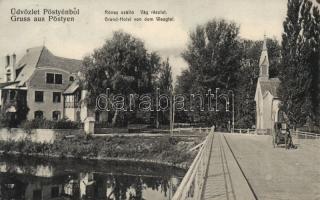 Pöstyén Hotel Rónay and the Vág bridge