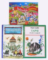 3 db könyv - Magyar Népmesék. Az égig érő fa; Paolo Gentile: Tapsi elveszik és megkerül; Történetek a farmon. Kiadói kartonált kötés, jó állapotban.